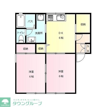 コンフォール Dの物件間取画像